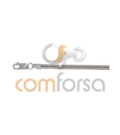 Pulseira 21cm rabo rato 3.1mm