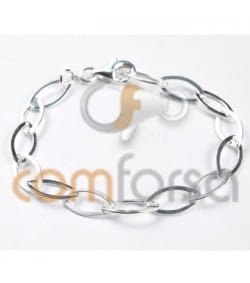 Pulseira 18cm elo oval