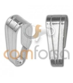 Argola pingente 4 x 10 mm prata 925