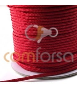 Nylon trançado vermelho 2 mm