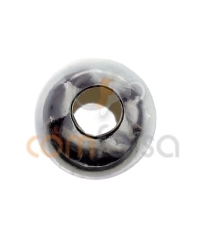 Sfera 8 mm (Ø 3mm) argento 925