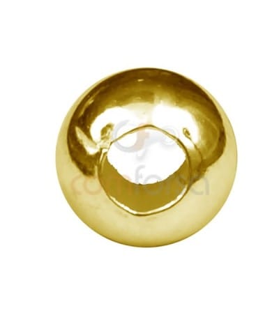 Sfera liscia 5 mm (2.2) argento 925 placcato oro